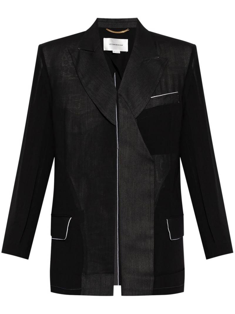 Victoria Beckham Blazer mit Einsätzen - Schwarz von Victoria Beckham