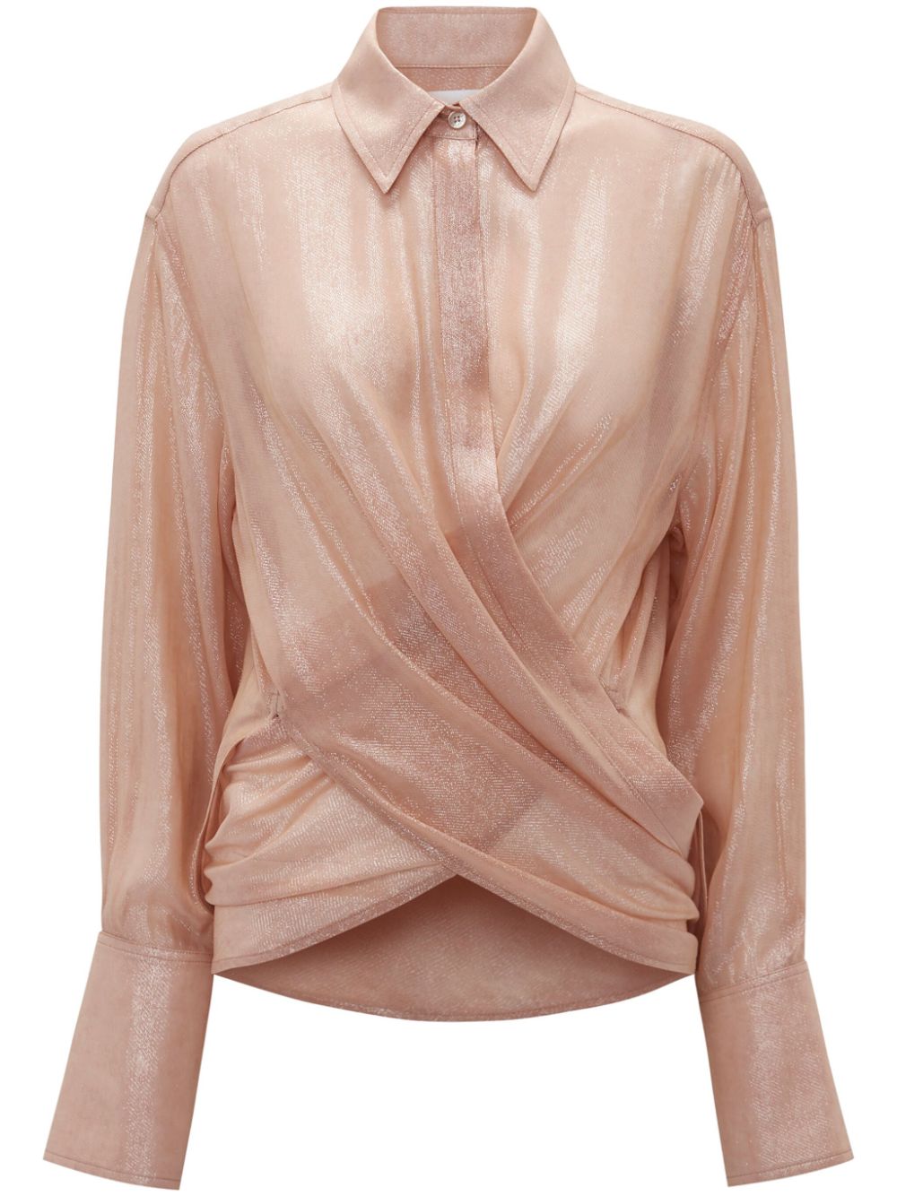 Victoria Beckham Bluse in Wickeloptik - Rosa von Victoria Beckham