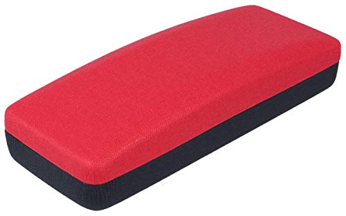 Modernes Brillenetui FARO mit hochwertigem Bezug im Leinen-Look in Rot von Victoria Etuis