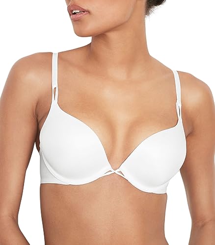 Victoria's Secret Bombshell Push Up BH, Fügt 2 Körbchen hinzu, BHs für Frauen (32A-38DDD), BRAVs Weiß, 70A von Victoria's Secret