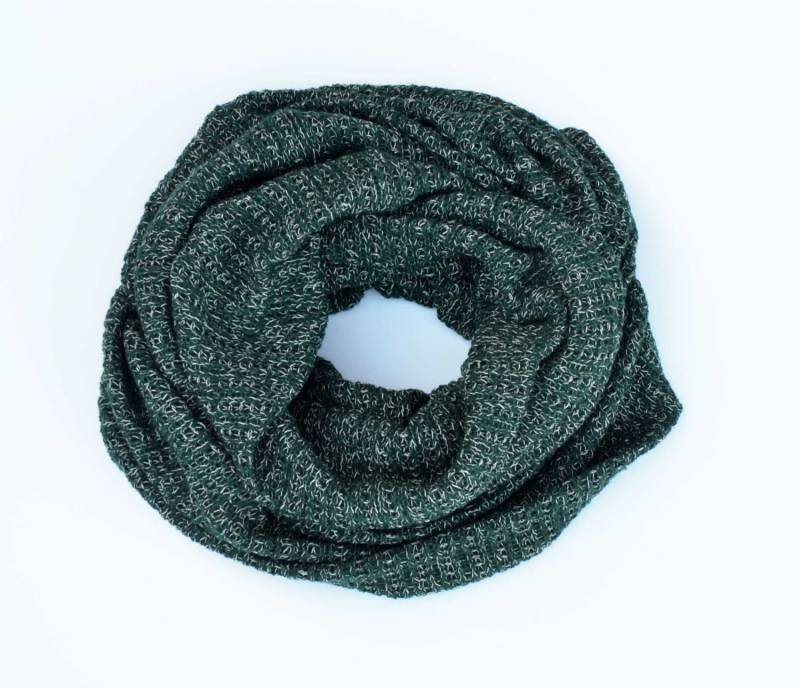 Herren Grün Stricken Infinity Schal, Grobstrick Acryl Cowl von VictoriaGraceClothes
