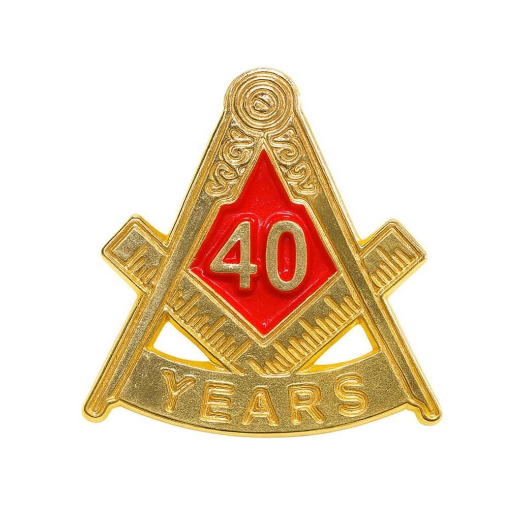 40 Jahre in Der Freimaurerei Anstecknadel Freimaurer 40 Jahre in Der Freimaurerei Anstecknadel Freimaurer von VictoriaRegalia