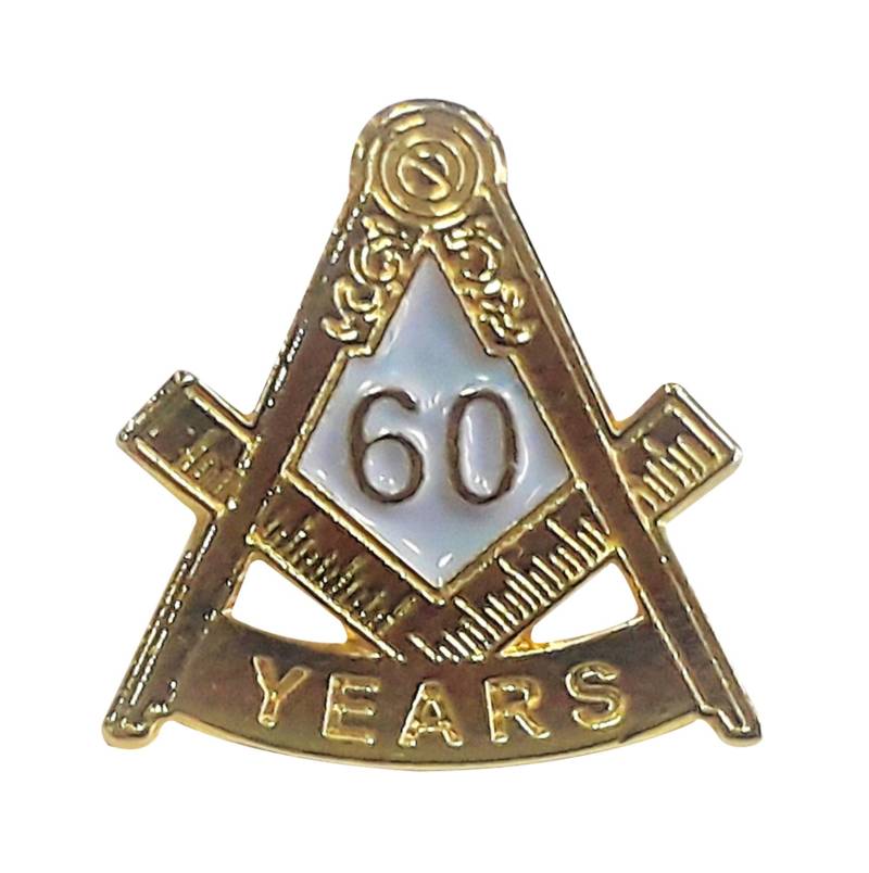 60 Jahre Freimaurerei Anstecknadel Freimaurer Masonic von VictoriaRegalia