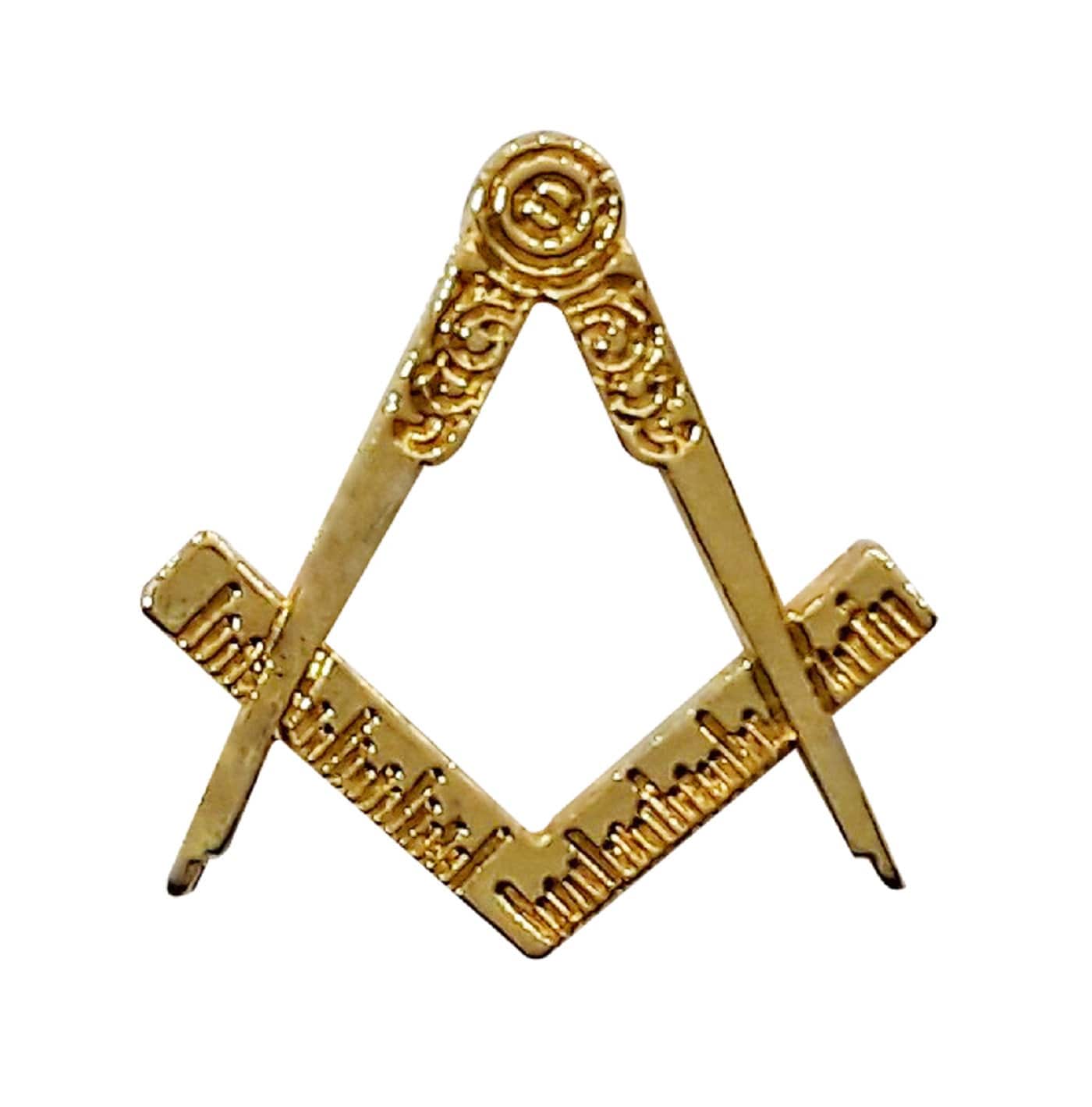 Freemasons Goldfarbene Winkel & Zirkel Freimaurer Anstecknadel Lp 85 von VictoriaRegalia