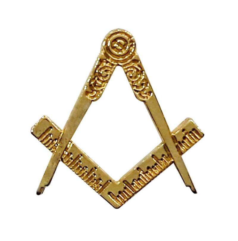 Freemasons Goldfarbene Winkel & Zirkel Freimaurer Anstecknadel Lp 85 von VictoriaRegalia