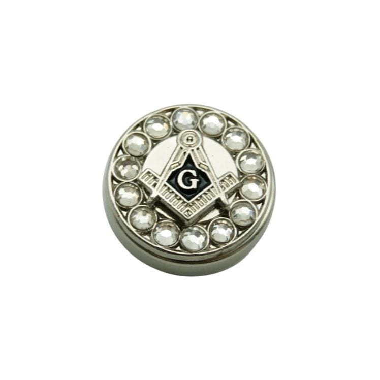 Freemasons Silberfarbene Winkel, Kompass & G Masonic Anstecknadel Lp82 von VictoriaRegalia