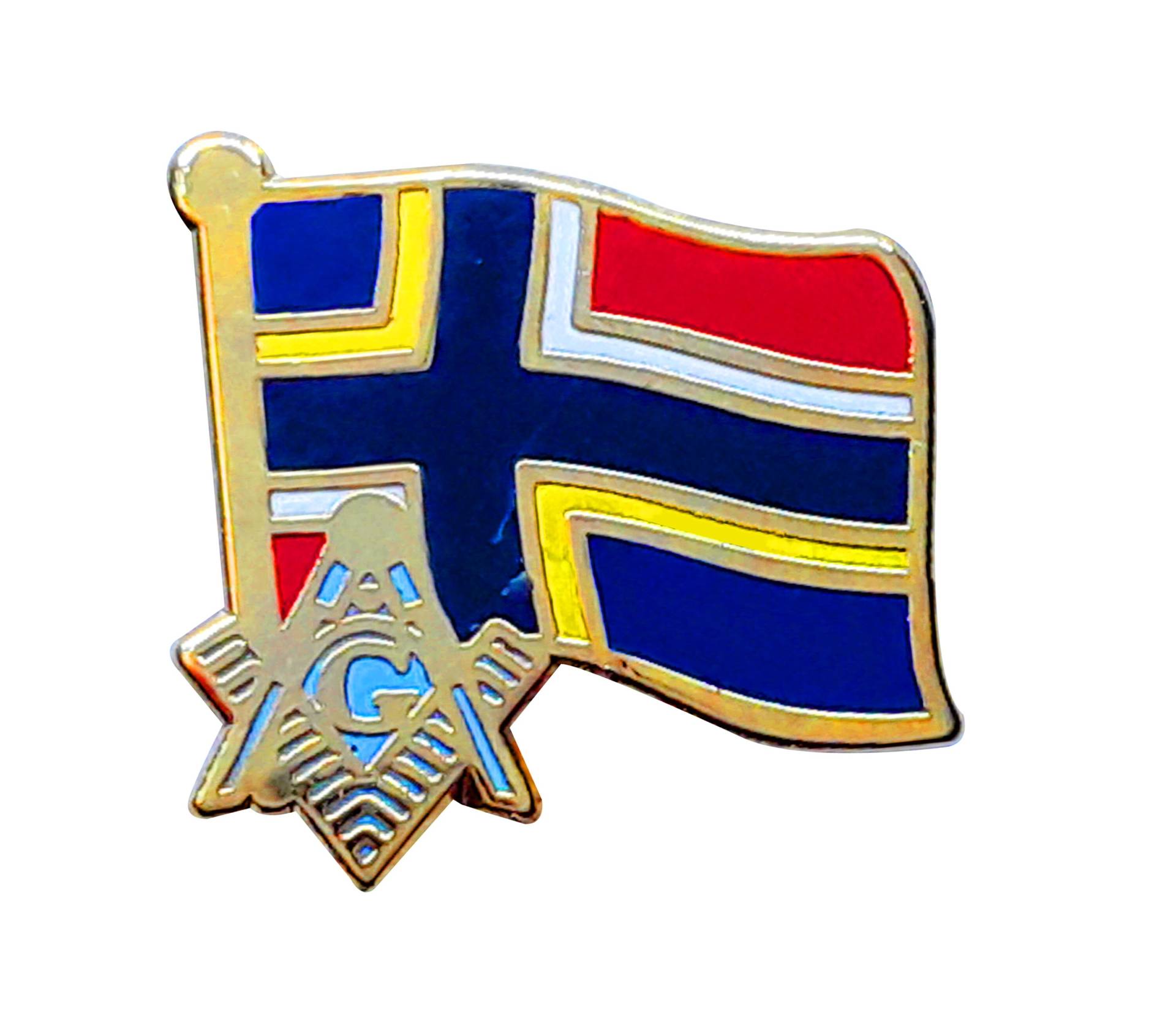 Nordik Flagge Freimaurer Anstecknadel Lp 78 von VictoriaRegalia