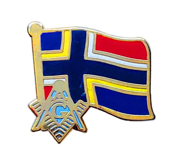 Nordik Flagge Freimaurer Anstecknadel Lp 78 von VictoriaRegalia