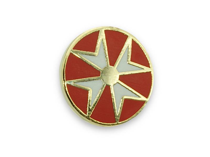 Runde Malteser Ritter Rote Anstecknadel | Lp 55 Freimaurer von VictoriaRegalia