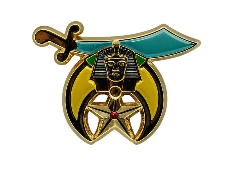 Shriner Anstecknadel Freimaurerei Mystic Shrine Scimitar Stern Und Halbmond Freimaurer Lp 113 von VictoriaRegalia