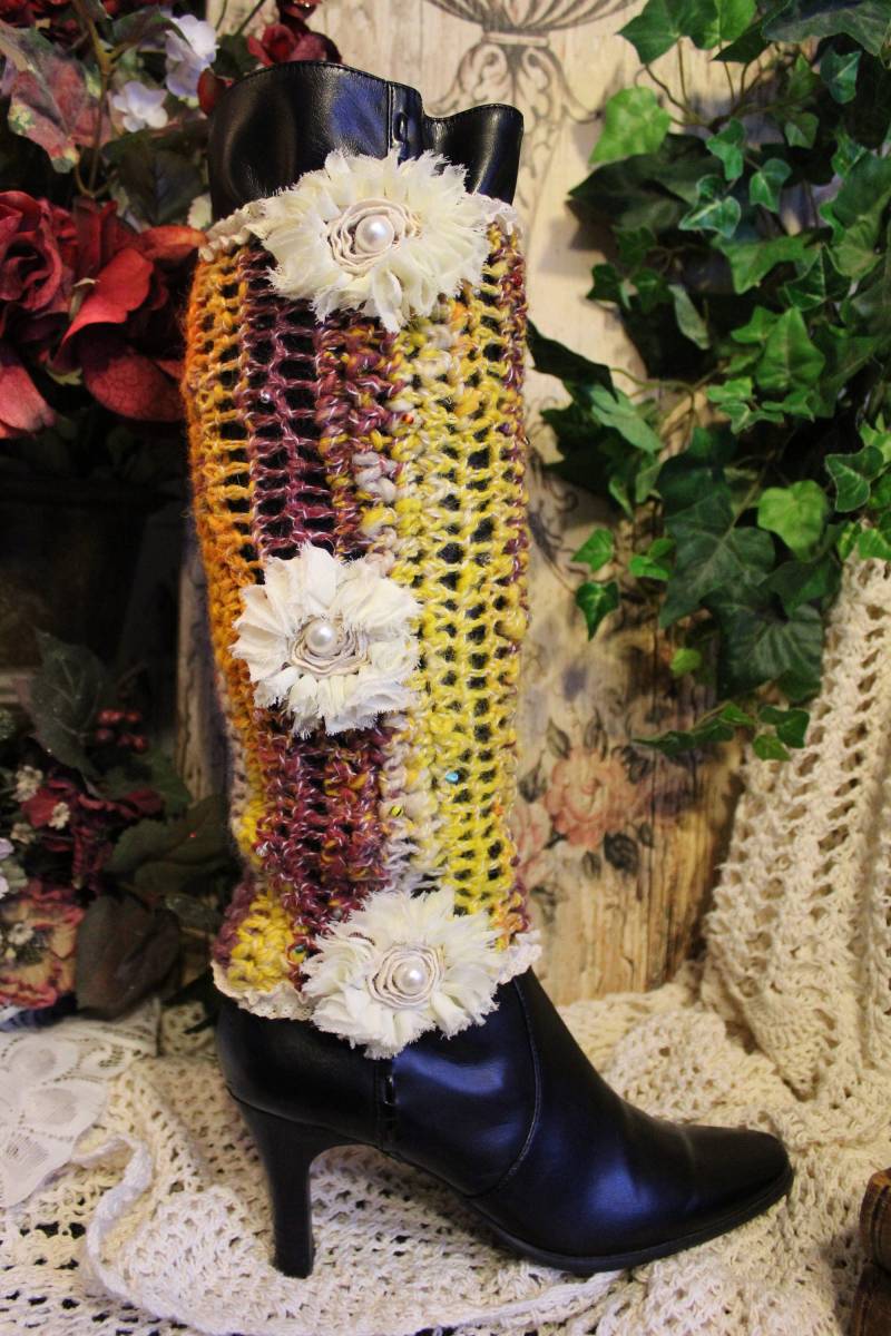 Damen Fröhliche Und Helle Wolle Boho Legwarmers von VictorianChics
