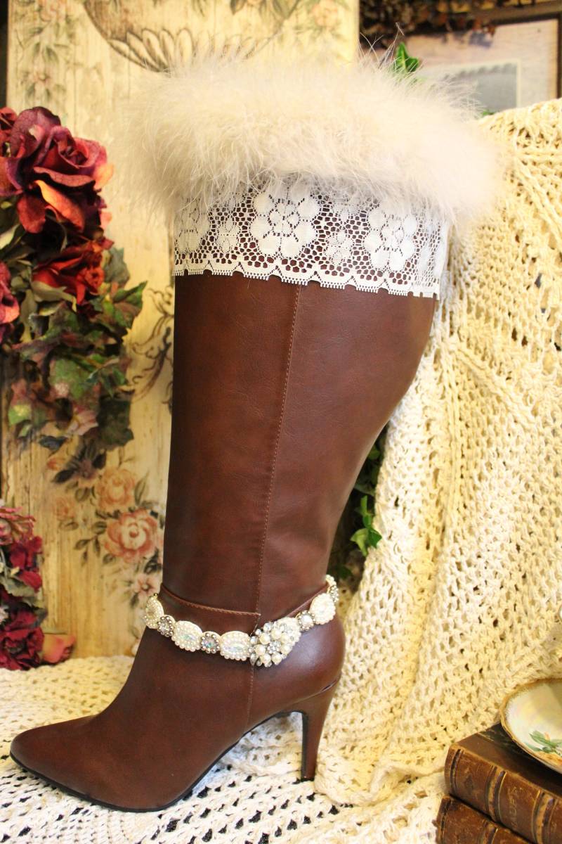 Paar Frauen Hohe Falutin' Größe 9 Kleid Boot von VictorianChics