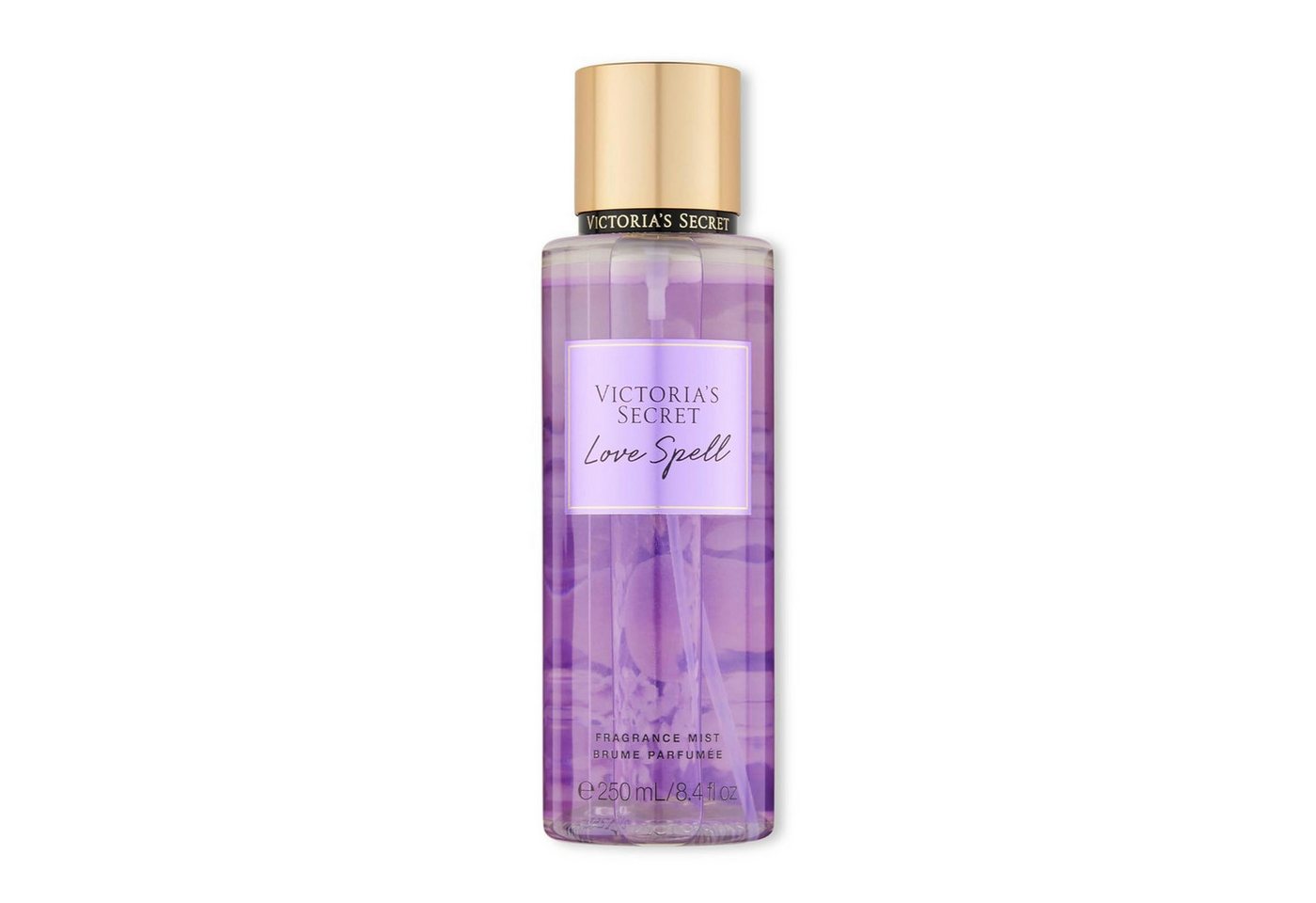 Victorias Secret Körperspray Love Spell Fragrance Mist – Blumig-fruchtiger Duft mit Pfirsich &, Kirschblüte – 250 ml Körperspray – Verführerische Frische für Alltag von Victorias Secret