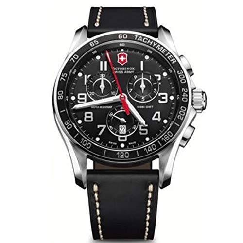 Victorinox Chrono Classic Herren Uhr analog Quarzwerk mit Leder Armband V241444 von Victorinox