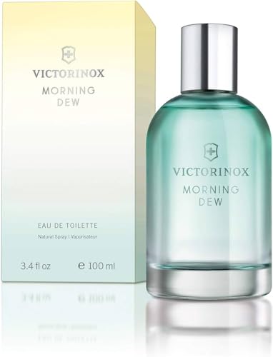 Victorinox Swiss Army Steel Eau de Toilette für Frauen, Parfüm mit Zitrone, Bergamotte und Mandarine, Aquatisch und holziger Duft, 100 ml von Victorinox