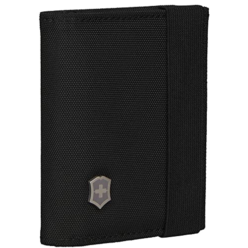 Victorinox TA 5.0, Tri-Fold Wallet, Reise-Portemonnaie mit Ausweisfach, 10 x 3 x 9 cm, Schwarz von Victorinox