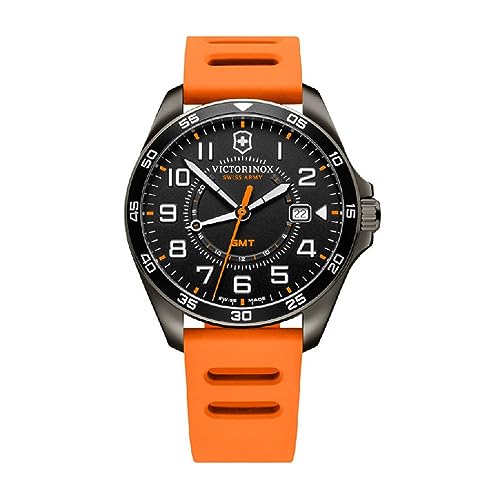 Victorinox Fieldforce GMT V241897 Armbanduhr, Orange, Gurt, Band, Gurt von Victorinox