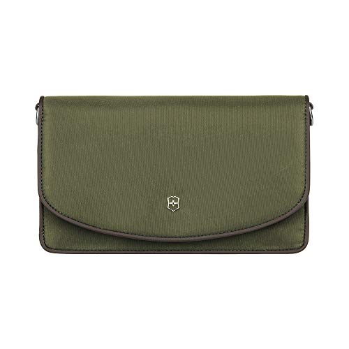 Victorinox Victoria 2.0 Umhänge-Clutch - Kleine Handtasche mit Lederfutter zum Umhängen Damen - Olive (Grün) von Victorinox