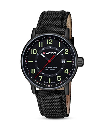 Wenger Unisex Analog Quarz Uhr mit Stoff Armband 01.0341.111 Wenger Unisex Analog Quarz Uhr mit Stoff Armband 01.0341.111 von Victorinox