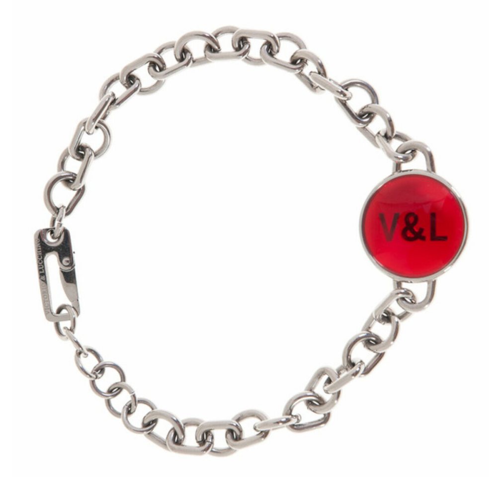 Victorio & Lucchino Kette mit Einhänger Damenarmreif VJ0074BR Rot Stahl Silberfarben Victorio & Lucchino Kette mit Einhänger Damenarmreif VJ0074BR Rot Stahl Silberfarben von Victorio & Lucchino