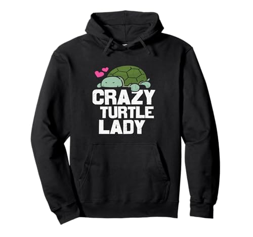 Turtle Girl - Crazy Turtle Lady Damen Pullover Hoodie von Victory Thru Vision