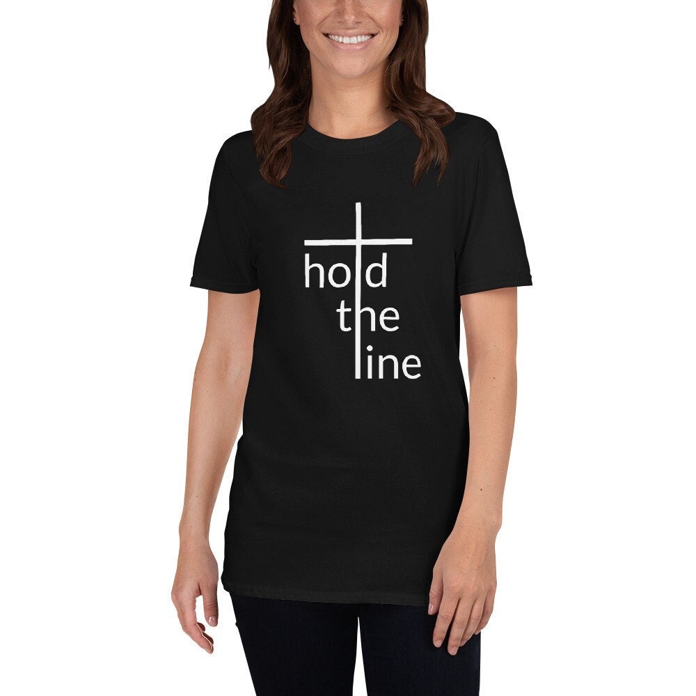 Hold The Line T-Shirt, Line, Christliche Kleidung, Christliches Shirt, Anbetung Jesus, Glaube Geschenk Shirt von VictoryAttire