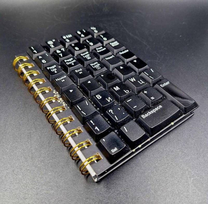Recyceltes Tastatur Notizbuch Geek Geschenk, Unikat Notizblock | A6 von VictoryDesignStore