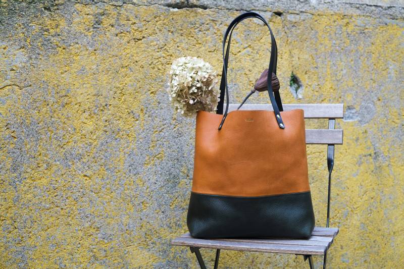 Ledertasche⎪Ledertasche⎪Handgefertigte Taschen⎪Tote Bag⎪Ledertasche⎪Ledertasche⎪Einkaufstasche von VicusPelle