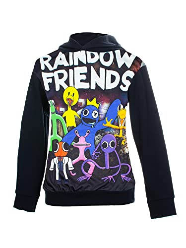 Vicyol S&D Rainbow Friends Langarm-Kapuzen-Sweatshirt für Jungen oder Mädchen, Mehrfarbig, Sca1128, 8 von Vicyol S&D