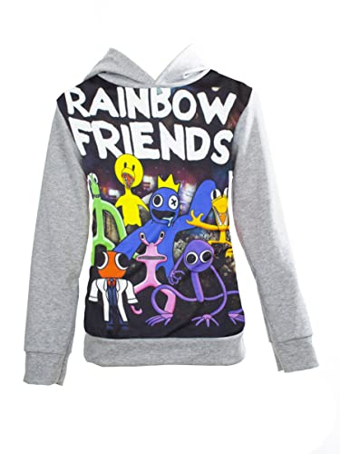 Vicyol S&D Rainbow Friends Langarm-Kapuzen-Sweatshirt für Jungen oder Mädchen, Mehrfarbig, Scg1180, 10 von Vicyol S&D