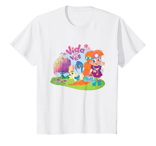 Kinder Vida the Vet, Vida and Friends, Grafik-Logo T-Shirt von Vida the Vet