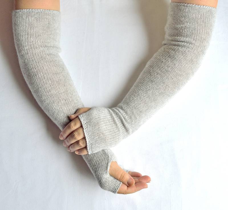 Handgefertigte, Gestrickte Armstulpen Aus 100% Kaschmir von VidaKnitworks