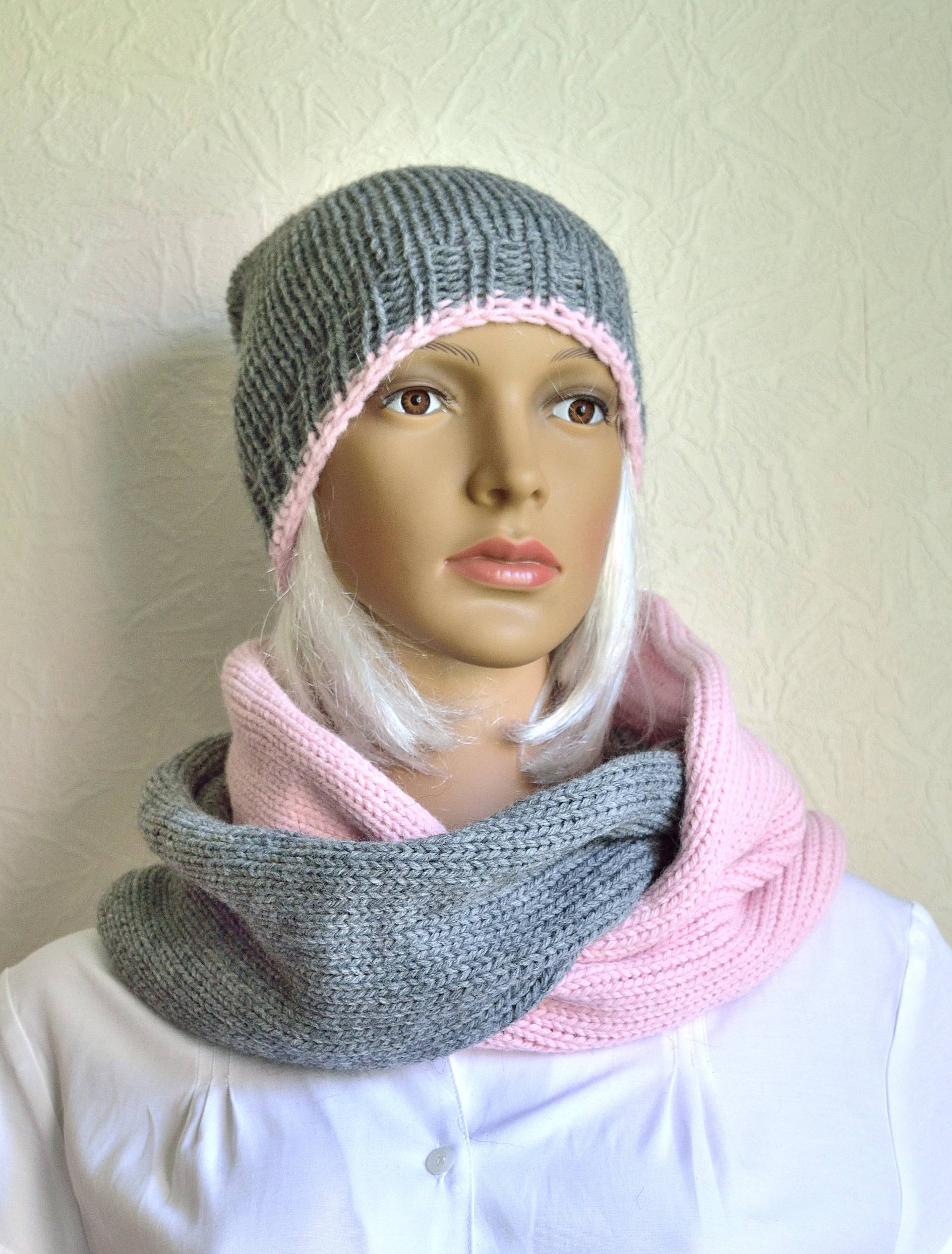 Handgemachte Frauen Wolle Snood Schal & Hut von VidaKnitworks