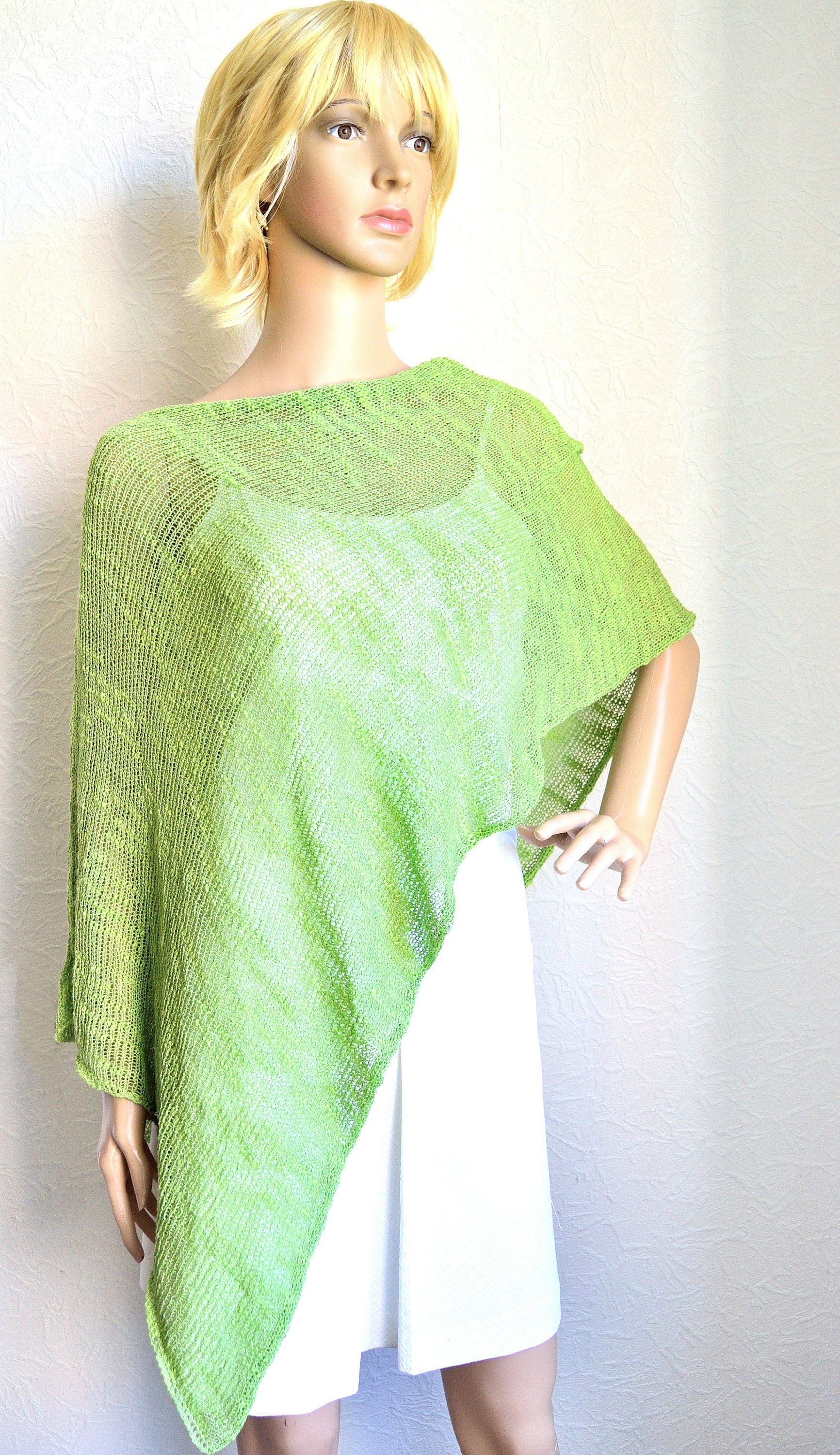 Handgestrickte Frauen Leichte Poncho von VidaKnitworks