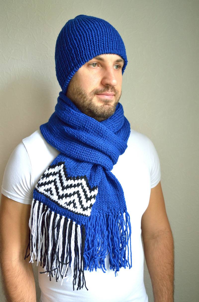 Handgestrickte "'twin Peaks'' Mütze & Schal von VidaKnitworks