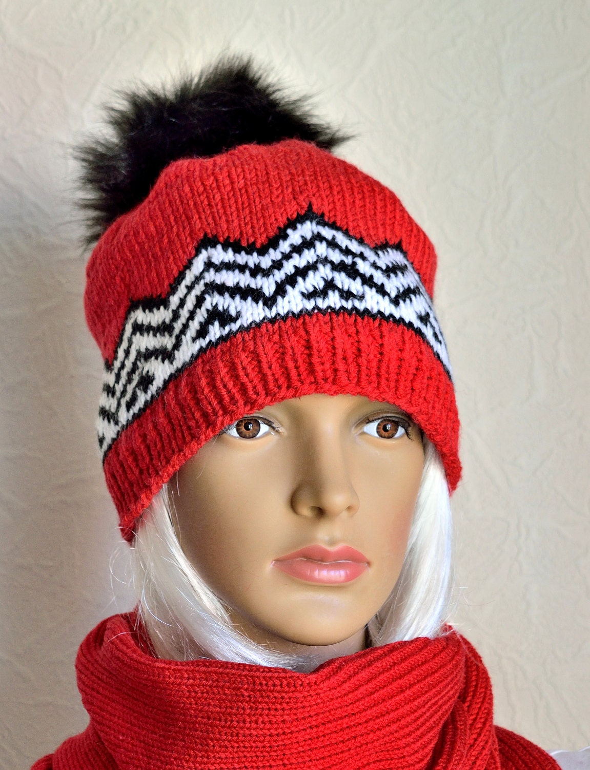 Handgestrickte "'twin Peaks'' Mütze von VidaKnitworks