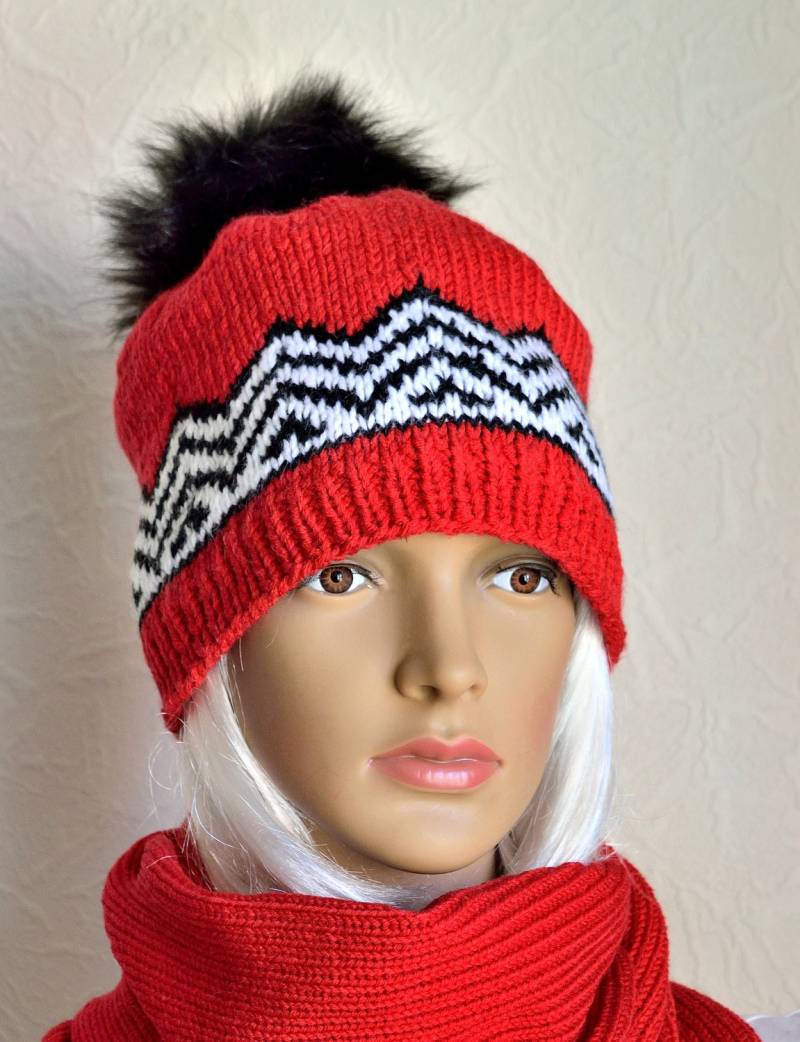 Handgestrickte "'twin Peaks'' Mütze von VidaKnitworks
