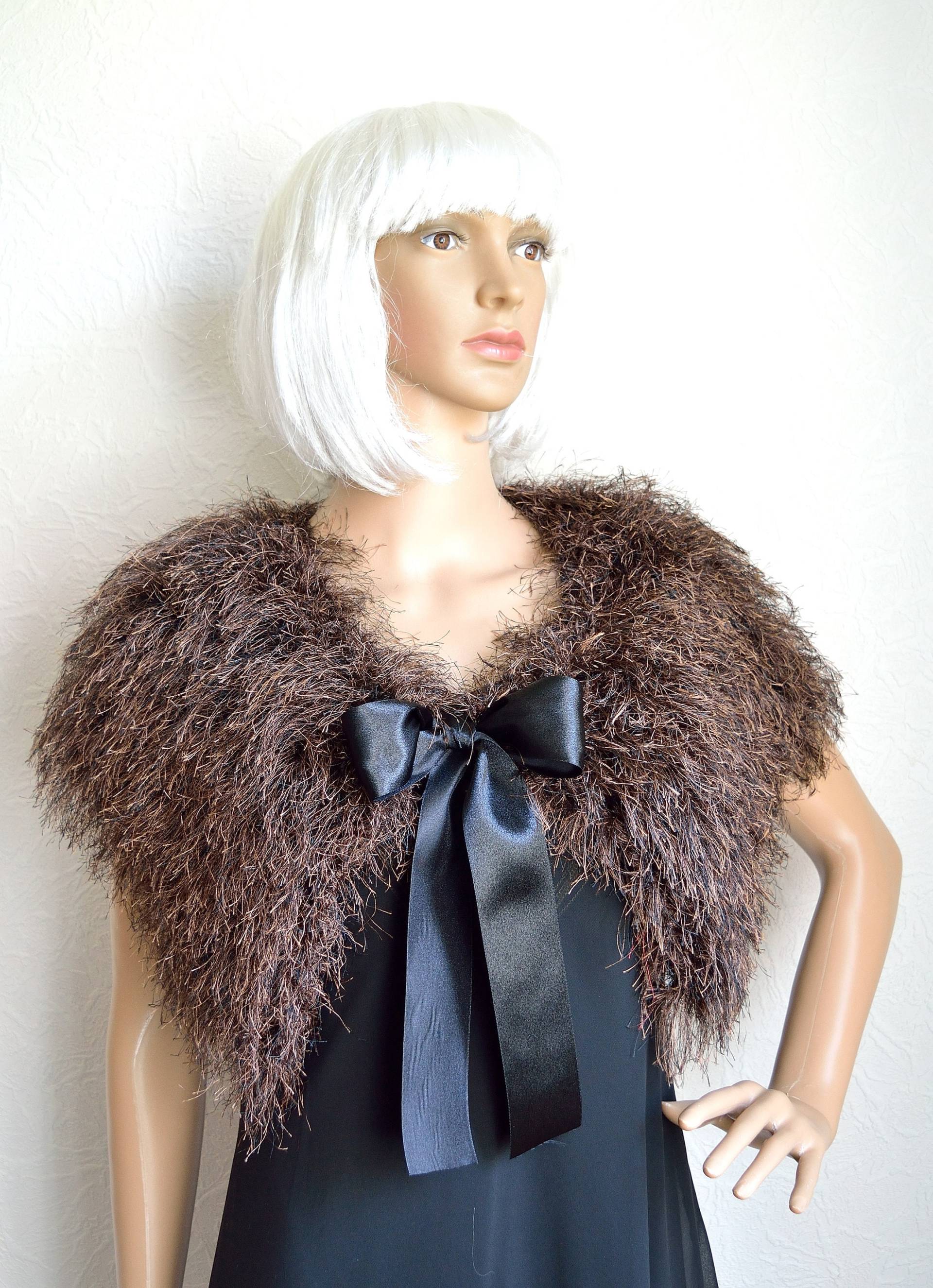 Handgestrickter Damen Zottelschal von VidaKnitworks