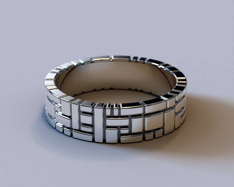 Personalisiertes Geschenk Zum Vatertag/Einzigartiger Silber Ehering Hochzeitsring Der Männer von Vidarjewelry