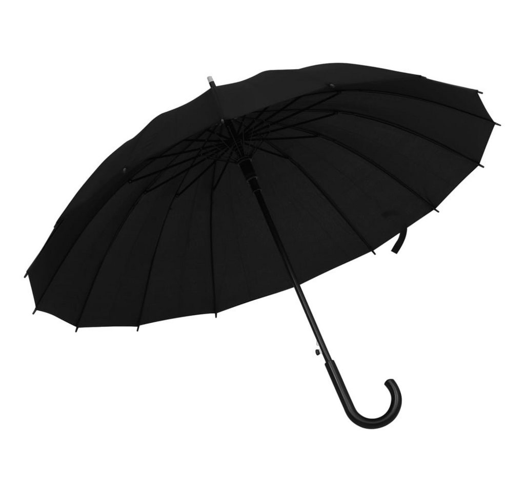 vidaXL Stockregenschirm Regenschirm Automatisch Schwarz 105cm von Vidaxl