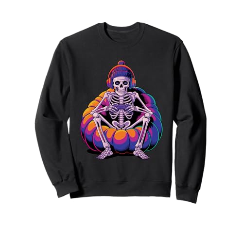 Halloween Skeleton Gamer Kinder Teenager Jungen Männer Sweatshirt Halloween Skeleton Gamer Kinder Teenager Jungen Männer Sweatshirt von Video Gamer Designs by Jaybeez