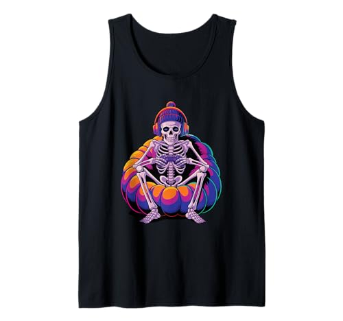 Halloween Skeleton Gamer Kinder Teenager Jungen Männer Tank Top von Video Gamer Designs by Jaybeez