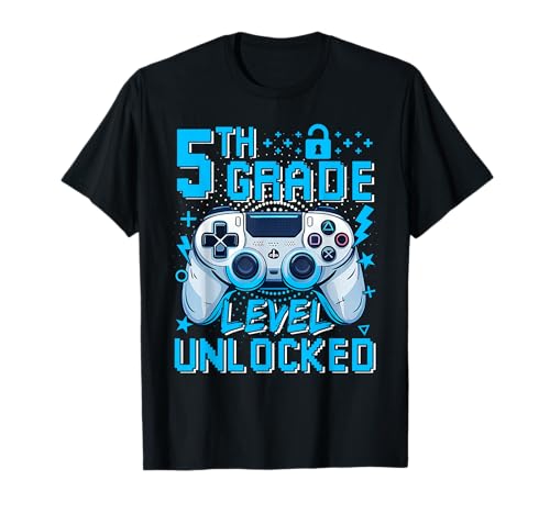 5th Grade Level freigeschaltetes Videospiel First Day Boy Kid T-Shirt 5th Grade Level freigeschaltetes Videospiel First Day Boy Kid T-Shirt von Video Gamer Level Unlocked Back To School Ades.tee