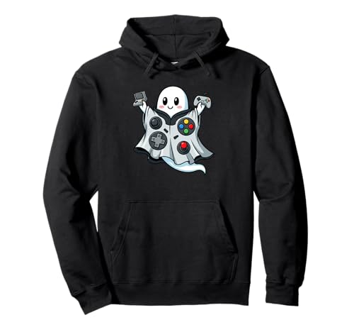 Videospiele Ghost Pumpkin Boo Halloween Kinder Herren Damen Pullover Hoodie von Video Games Lovers Halloween Ghost Pumpkin Outfits