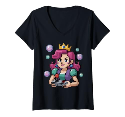 Damen Mädchen Gamers Video Damen Gaming Stuff für Mädchen Gamer Mädchen T-Shirt mit V-Ausschnitt Damen Mädchen Gamers Video Damen Gaming Stuff für Mädchen Gamer Mädchen T-Shirt mit V-Ausschnitt von Video Gamesgirls' Fashion Kawaii Gamer Girl Stuff