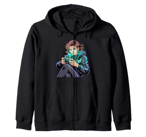 Mädchen Gamers Video Damen Gaming Stuff für Mädchen Gamer Mädchen Kapuzenjacke Mädchen Gamers Video Damen Gaming Stuff für Mädchen Gamer Mädchen Kapuzenjacke von Video Gamesgirls' Fashion Kawaii Gamer Girl Stuff