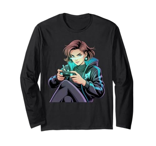 Mädchen Gamers Video Damen Gaming Stuff für Mädchen Gamer Mädchen Langarmshirt Mädchen Gamers Video Damen Gaming Stuff für Mädchen Gamer Mädchen Langarmshirt von Video Gamesgirls' Fashion Kawaii Gamer Girl Stuff