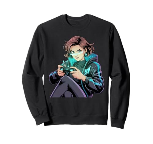 Mädchen Gamers Video Damen Gaming Stuff für Mädchen Gamer Mädchen Sweatshirt Mädchen Gamers Video Damen Gaming Stuff für Mädchen Gamer Mädchen Sweatshirt von Video Gamesgirls' Fashion Kawaii Gamer Girl Stuff