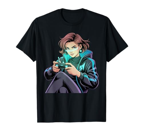 Mädchen Gamers Video Damen Gaming Stuff für Mädchen Gamer Mädchen T-Shirt Mädchen Gamers Video Damen Gaming Stuff für Mädchen Gamer Mädchen T-Shirt von Video Gamesgirls' Fashion Kawaii Gamer Girl Stuff