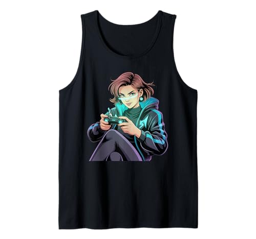 Mädchen Gamers Video Damen Gaming Stuff für Mädchen Gamer Mädchen Tank Top Mädchen Gamers Video Damen Gaming Stuff für Mädchen Gamer Mädchen Tank Top von Video Gamesgirls' Fashion Kawaii Gamer Girl Stuff